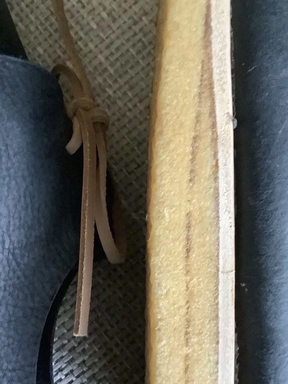 Men’s Black Leather Boat Shoes with Tan Laces